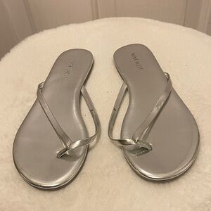 Nine West Metallic Silver Women's Sandals